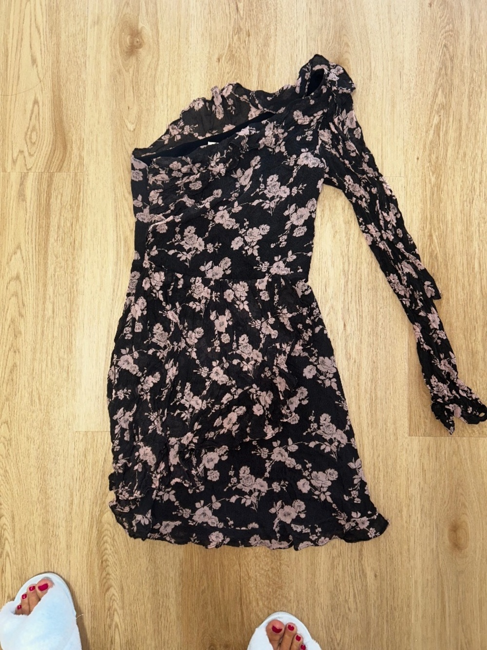 For Love & Lemons Theo One Shoulder Mini Dress